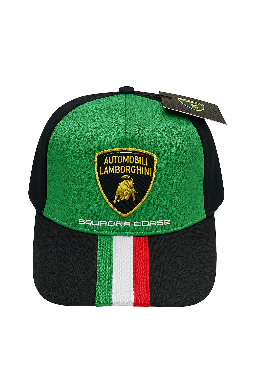 Lamborghini Squadra Corse Cap – Italian Green & Black